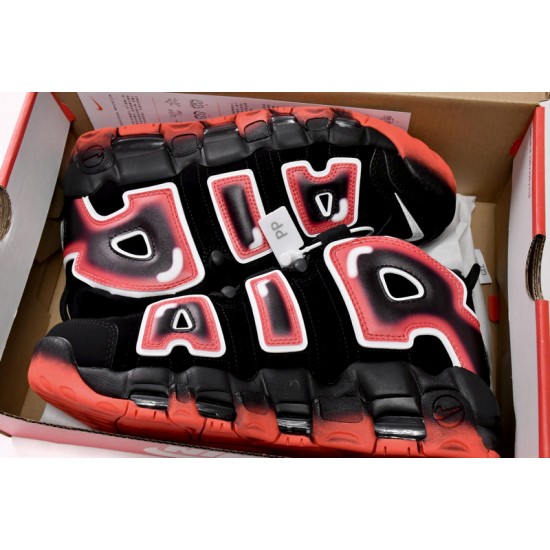 Nike Air More Uptempo Black And Red CJ6129-001 Casual Shoes