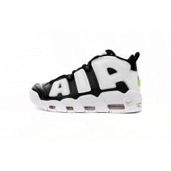 Nike Air More Uptempo Camouflage Black And White Green Tick DN8008-001 Casual Shoes 