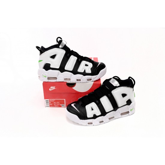 Nike Air More Uptempo Camouflage Black And White Green Tick DN8008-001 Casual Shoes