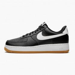 Nike Women's/Men's Air Force 1 07 Black White Gum CI0057 002 Running Sneakers