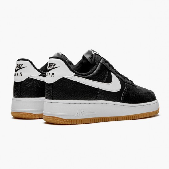 Nike Womens/Mens Air Force 1 07 Black White Gum CI0057 002 Running Sneakers