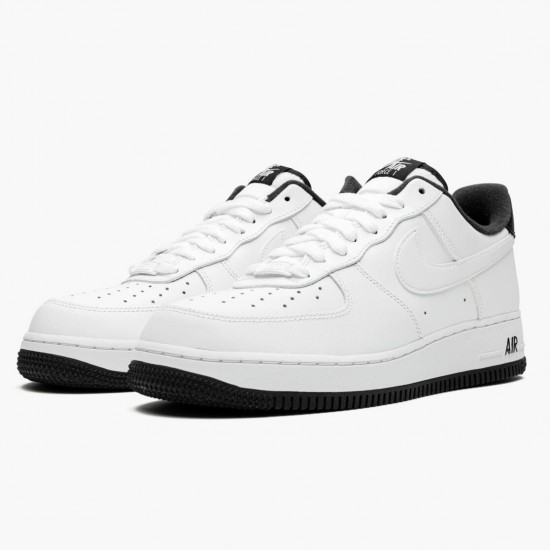 Nike Womens/Mens Air Force 1 07 White Black CD0884 100 Running Sneakers