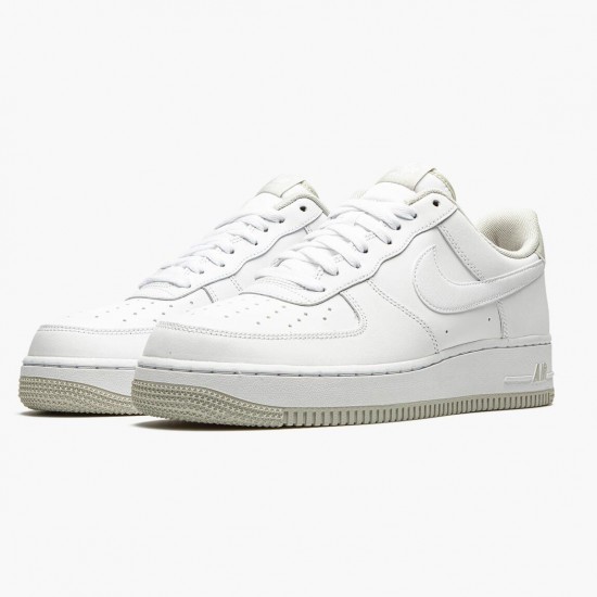 Nike Womens/Mens Air Force 1 07 White Light Bone CJ1380 101 Running Sneakers