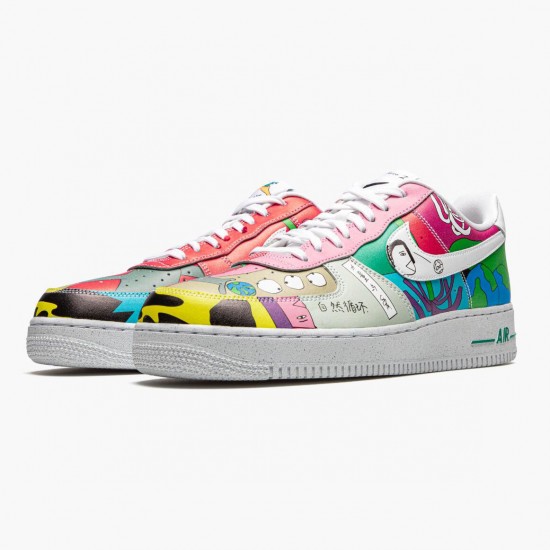 Nike Womens/Mens Air Force 1 Flyleather Ruohan Wang CZ3990 900 Running Sneakers