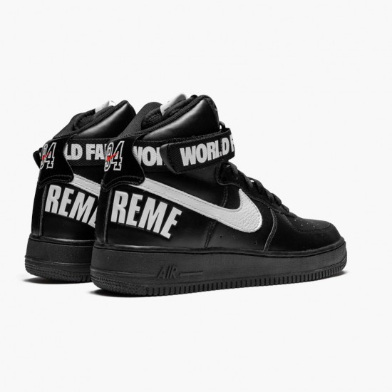 Nike Womens/Mens Air Force 1 High Supreme World Famous Black 698696 010 Running Sneakers