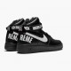 Nike Womens/Mens Air Force 1 High Supreme World Famous Black 698696 010 Running Sneakers