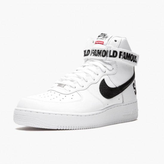 Nike Womens/Mens Air Force 1 High Supreme World Famous White 698696 100 Running Sneakers