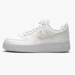 Nike Women's/Men's Air Force 1 LX Reveal Black Swoosh CJ1650 100 Running Sneakers