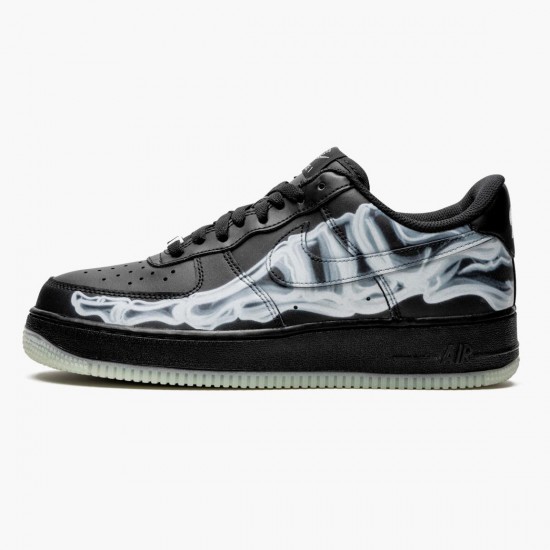 Nike Mens Air Force 1 Low Black Skeleton BQ7541 001 Running Sneakers