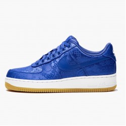 Nike Women's/Men's Air Force 1 Low CLOT Blue Silk CJ5290 400 Running Sneakers