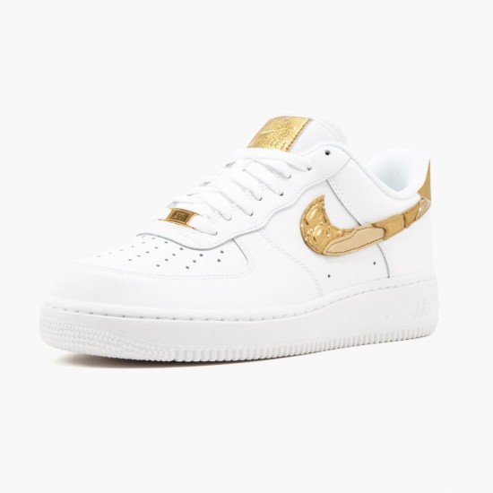 Nike Womens/Mens Air Force 1 Low CR7 Golden Patchwork AQ0666 100 Running Sneakers