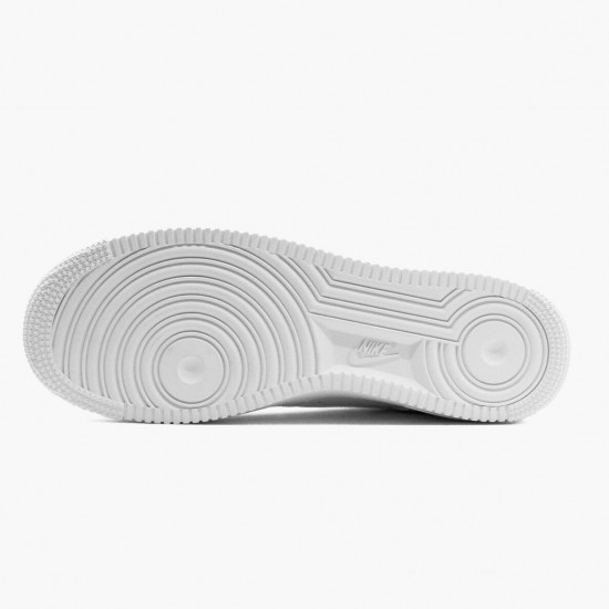 Nike Womens/Mens Air Force 1 Low Double Air Low White Black CJ1379 100 Running Sneakers