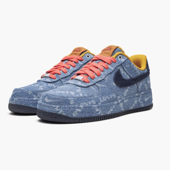 Nike Womens/Mens Air Force 1 Low Exclusive Denim CV0670 447 Running Sneakers