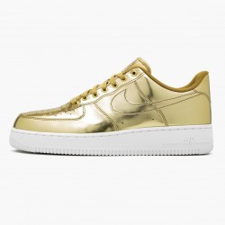 Nike Women's/Men's Air Force 1 Low Metallic Gold CQ6566 700 Running Sneakers