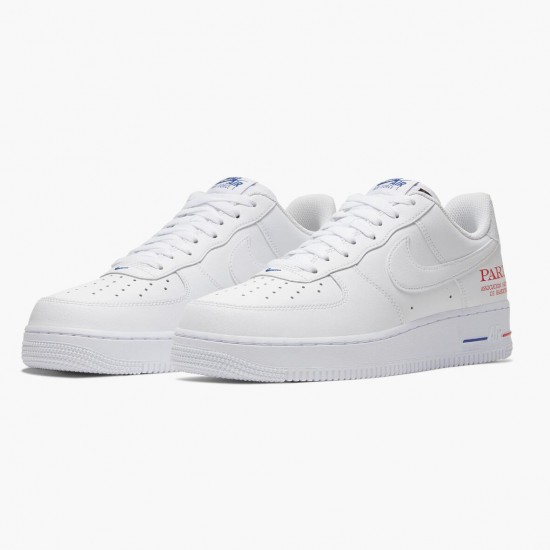 Nike Womens/Mens Air Force 1 Low NBA Paris Game CW2367 100 Running Sneakers