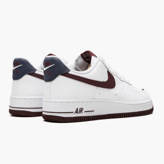 Nike Womens/Mens Air Force 1 Low Obsidian White University Red CJ8731 100 Running Sneakers