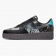 Nike Womens/Mens Air Force 1 Low Off Noir Pure Platinum CI0066 001 Running Sneakers