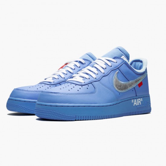 Nike Womens/Mens Air Force 1 Low Off-White MCA University Blue CI1173 400 Running Sneakers