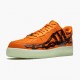 Nike Womens/Mens Air Force 1 Low Orange Skeleton CU8067 800 Running Sneakers