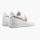 Nike Womens/Mens Air Force 1 Low Oversized Swoosh White Orange Peel AO2441 102 Running Sneakers