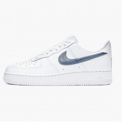 Nike Women's/Men's Air Force 1 Low Pony Hair Snakeskin Midnight Turquoise CW7567 100 Running Sneakers
