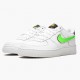 Nike Womens/Mens Air Force 1 Low Removable Swoosh White Green Strike AR7446 100 Running Sneakers