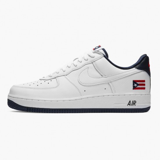 Nike Womens/Mens Air Force 1 Low Retro Puerto Rico CJ1386 100 Running Sneakers
