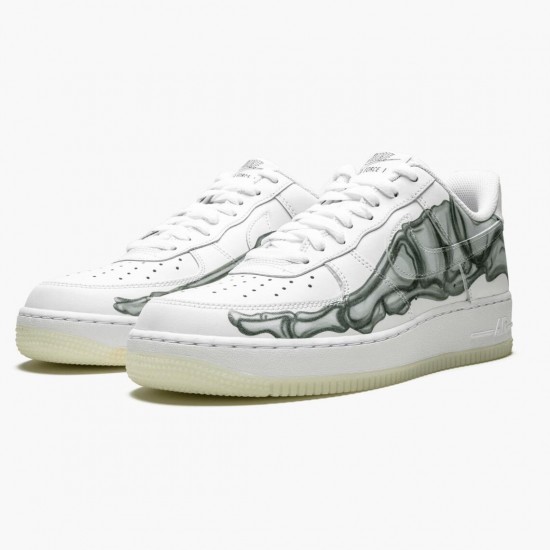 Nike Womens/Mens Air Force 1 Low Skeleton Halloween BQ7541 100 Running Sneakers