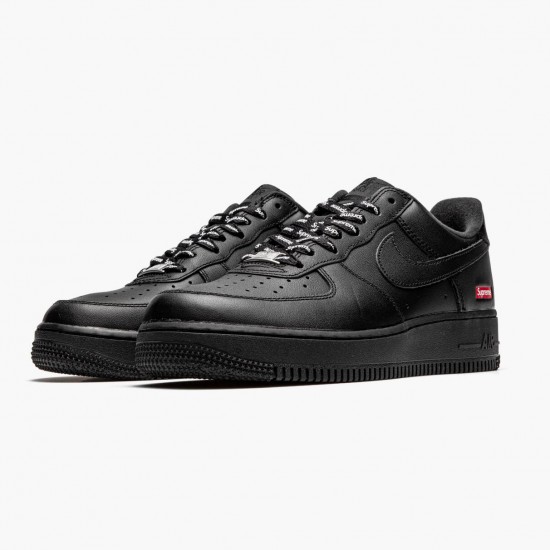 Nike Mens Air Force 1 Low Supreme Black CU9225 001 Running Sneakers
