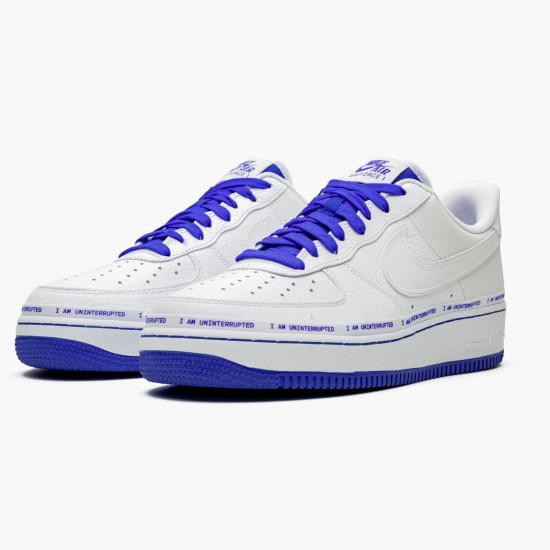 Nike Womens/Mens Air Force 1 Low Uninterrupted More Than an Athlete CQ0494 100 Running Sneakers