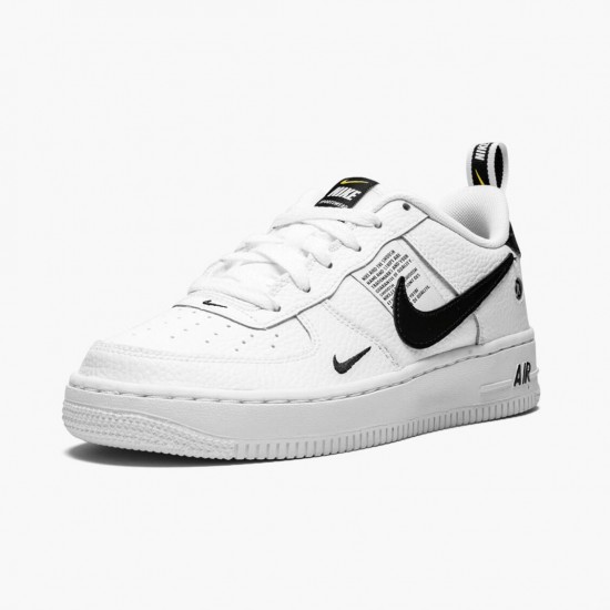 Nike Womens/Mens Air Force 1 Low Utility White Black AR1708 100 Running Sneakers