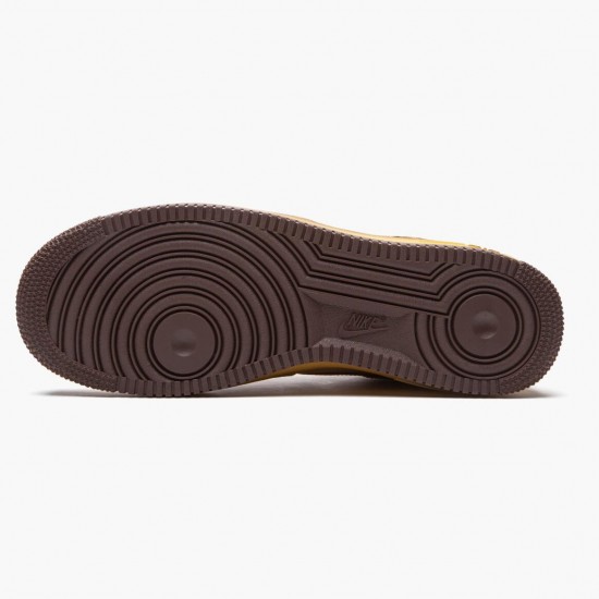 Nike Womens/Mens Air Force 1 Low Wheat Dark Mocha DC7504 700 Running Sneakers