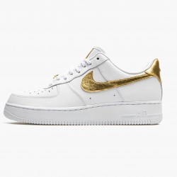 Nike Women's/Men's Air Force 1 Low White Metallic Gold DC2181 100 Running Sneakers