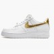 Nike Womens/Mens Air Force 1 Low White Metallic Gold DC2181 100 Running Sneakers
