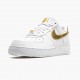 Nike Womens/Mens Air Force 1 Low White Metallic Gold DC2181 100 Running Sneakers