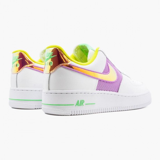 Nike Womens/Mens Air Force 1 Low White Multi Pastel CW5592 100 Running Sneakers