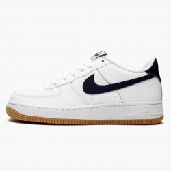 Nike Women's/Men's Air Force 1 Low White Obsidian CI1759 100 Running Sneakers