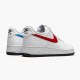 Nike Womens/Mens Air Force 1 Low White Red Blue CT2816 100 Running Sneakers