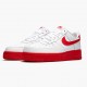 Nike Womens/Mens Air Force 1 Low White Red Midsole CK7663 102 Running Sneakers