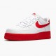 Nike Womens/Mens Air Force 1 Low White Red Midsole CK7663 102 Running Sneakers