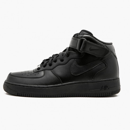 Nike Womens/Mens Air Force 1 Mid Black 315123 001 Running Sneakers