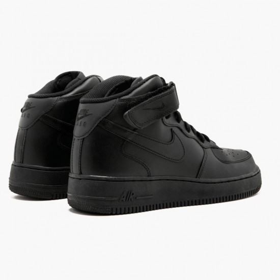 Nike Womens/Mens Air Force 1 Mid Black 315123 001 Running Sneakers