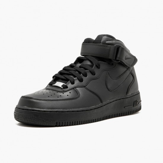 Nike Womens/Mens Air Force 1 Mid Black 315123 001 Running Sneakers