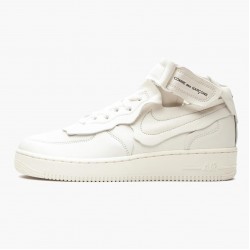 Nike Women's/Men's Air Force 1 Mid Comme des Garcons White DC3601 100 Running Sneakers