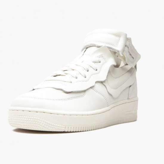 Nike Womens/Mens Air Force 1 Mid Comme des Garcons White DC3601 100 Running Sneakers