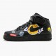 Nike Womens/Mens Air Force 1 Mid Supreme NBA Black AQ8017 001 Running Sneakers