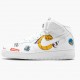 Nike Womens/Mens Air Force 1 Mid Supreme NBA White AQ8017 100 Running Sneakers