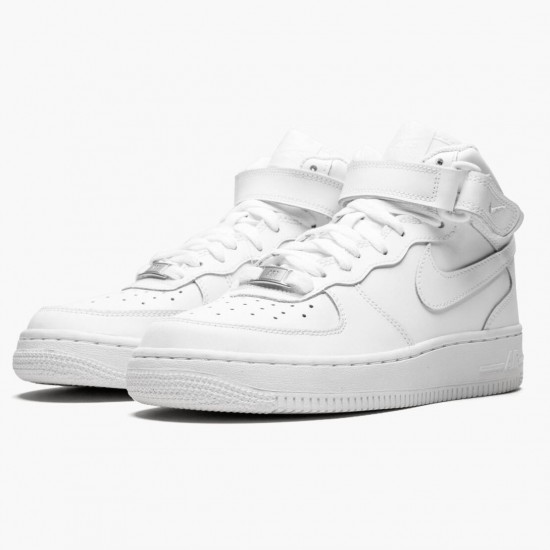 Nike Womens/Mens Air Force 1 Mid White 2014 314195 113 Running Sneakers