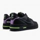 Nike Womens/Mens Air Force 1 React Black Violet Star Barely Volt CD4366 001 Running Sneakers