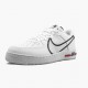 Nike Womens/Mens Air Force 1 React White Black Red CD4366 100 Running Sneakers
